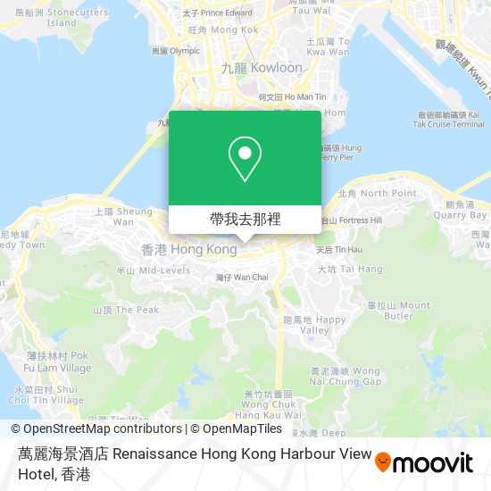 萬麗海景酒店 Renaissance Hong Kong Harbour View Hotel地圖