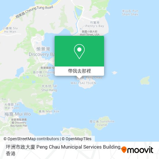坪洲市政大廈 Peng Chau Municipal Services Building地圖