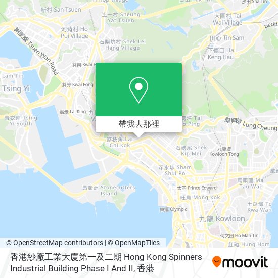 香港紗廠工業大廈第一及二期 Hong Kong Spinners Industrial Building Phase I And II地圖