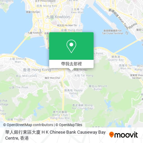 華人銀行東區大廈 H K Chinese Bank Causeway Bay Centre地圖