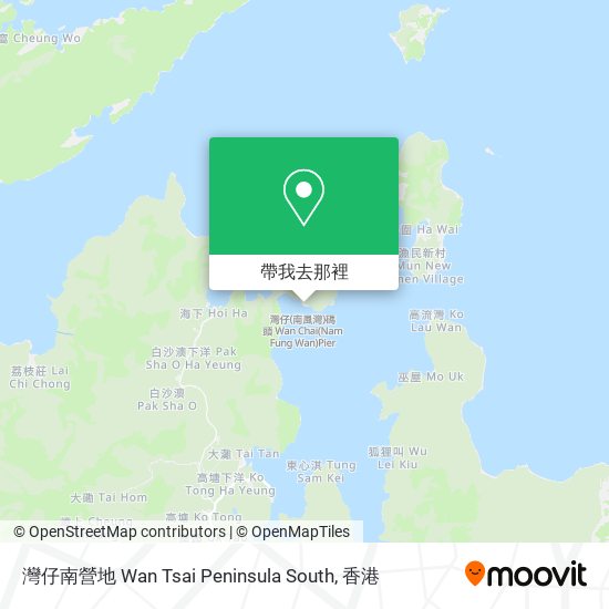 灣仔南營地 Wan Tsai Peninsula South地圖