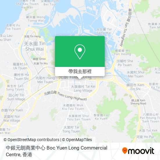 中銀元朗商業中心 Boc Yuen Long Commercial Centre地圖