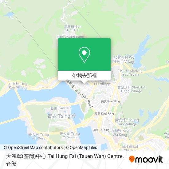大鴻輝(荃灣)中心 Tai Hung Fai (Tsuen Wan) Centre地圖