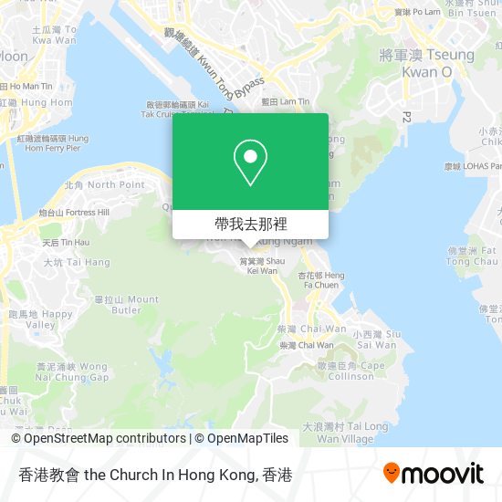 香港教會 the Church In Hong Kong地圖