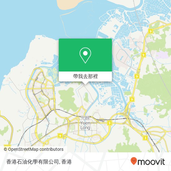 香港石油化學有限公司地圖