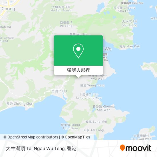 大牛湖頂 Tai Ngau Wu Teng地圖