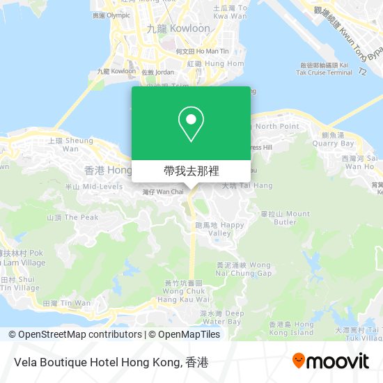 Vela Boutique Hotel Hong Kong地圖