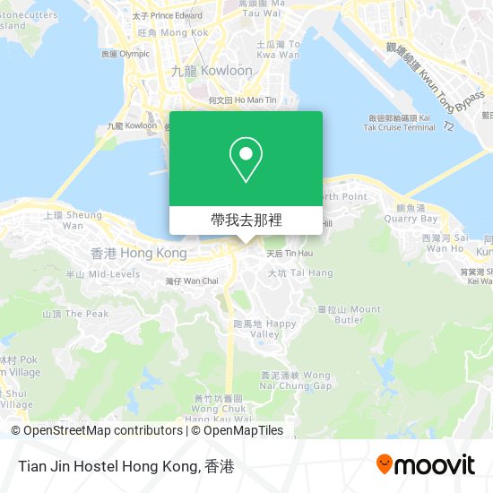 Tian Jin Hostel Hong Kong地圖