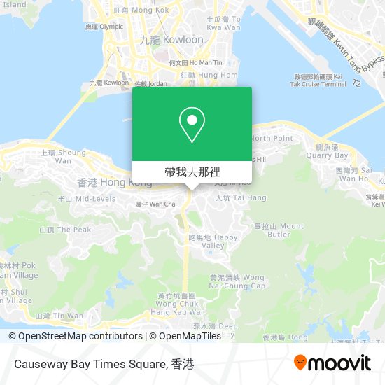 Causeway Bay Times Square地圖