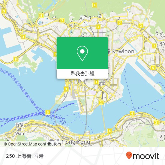 250 上海街地圖