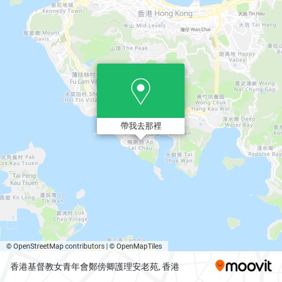 香港基督教女青年會鄭傍卿護理安老苑地圖