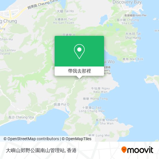 大嶼山郊野公園南山管理站地圖
