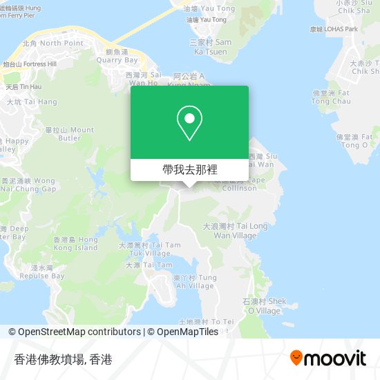 香港佛教墳場地圖
