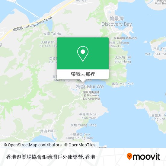 香港遊樂場協會銀礦灣戶外康樂營地圖