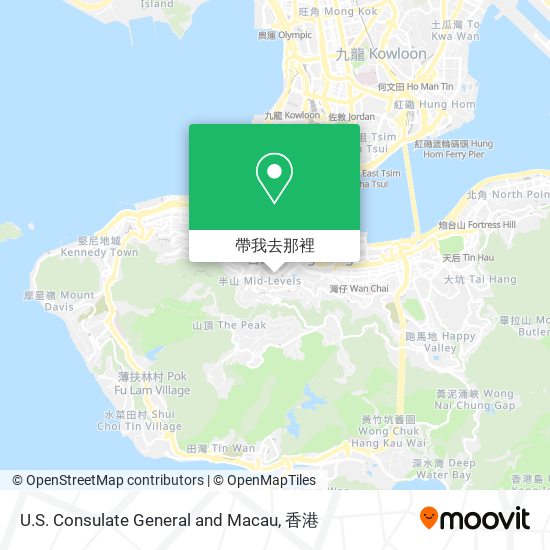 U.S. Consulate General and Macau地圖