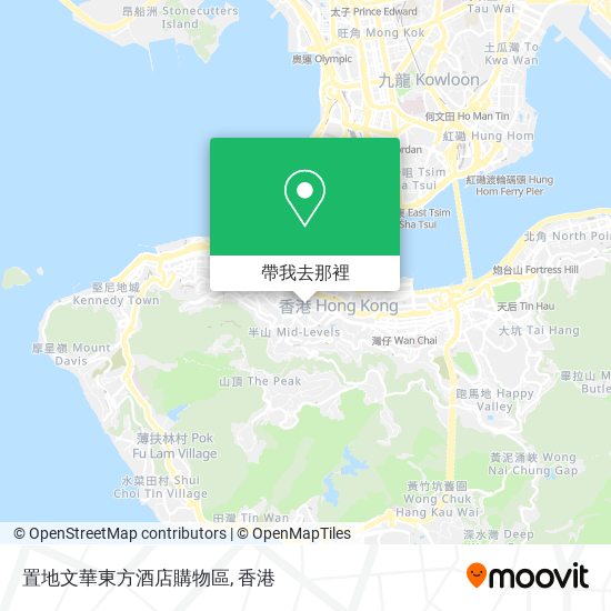置地文華東方酒店購物區地圖