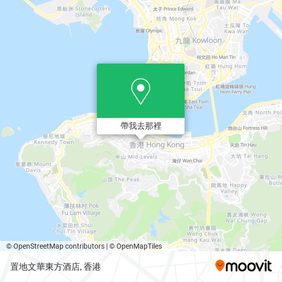 置地文華東方酒店地圖