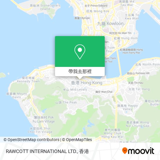 RAWCOTT INTERNATIONAL LTD.地圖