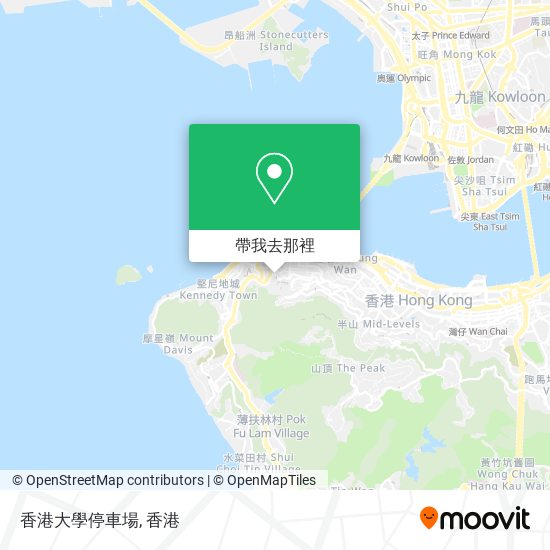香港大學停車場地圖