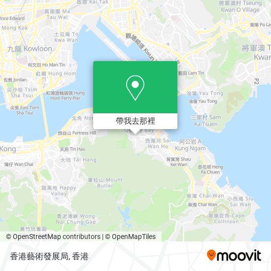 香港藝術發展局地圖