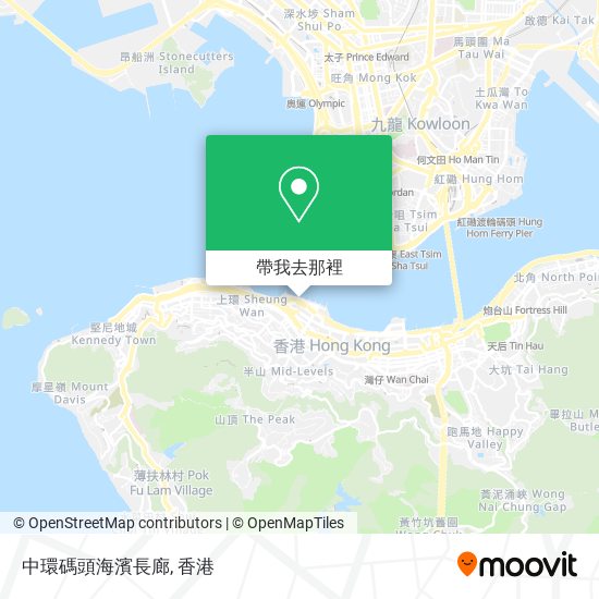 中環碼頭海濱長廊地圖