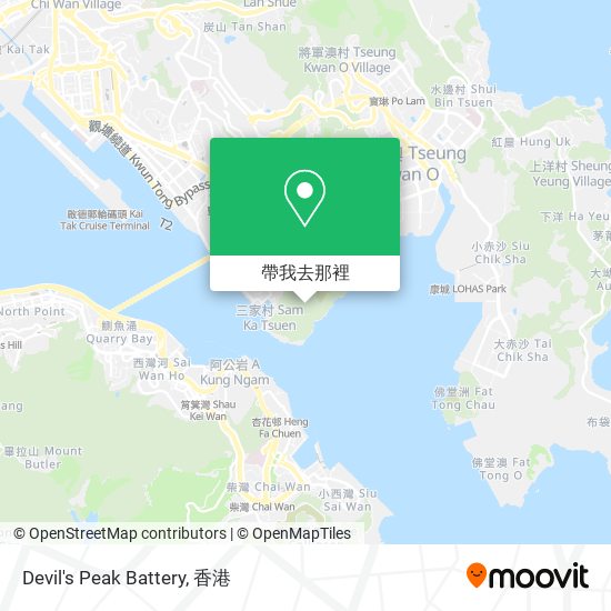 Devil's Peak Battery地圖