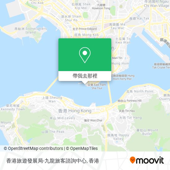 香港旅遊發展局-九龍旅客諮詢中心地圖