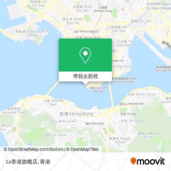 Lv香港旗艦店地圖