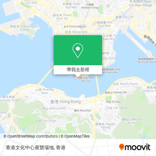 香港文化中心展覽場地地圖
