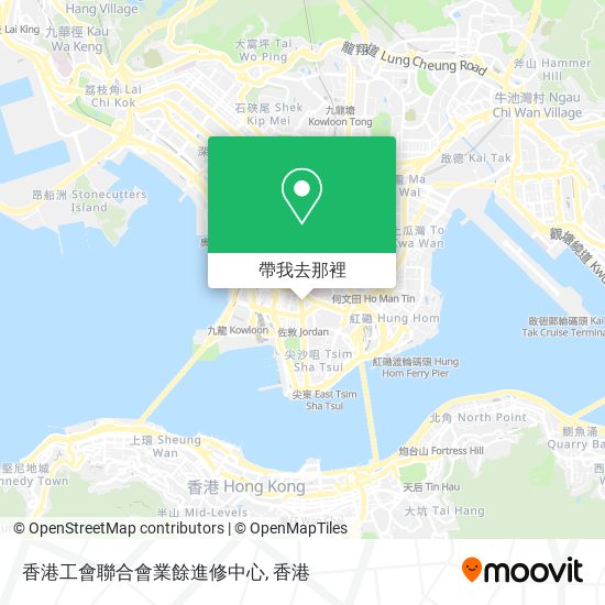 香港工會聯合會業餘進修中心地圖