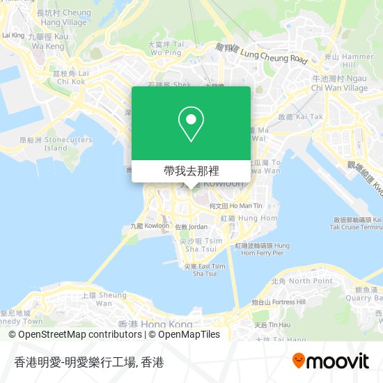 香港明愛-明愛樂行工場地圖