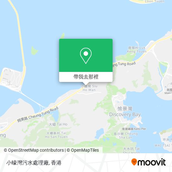 小蠔灣污水處理廠地圖