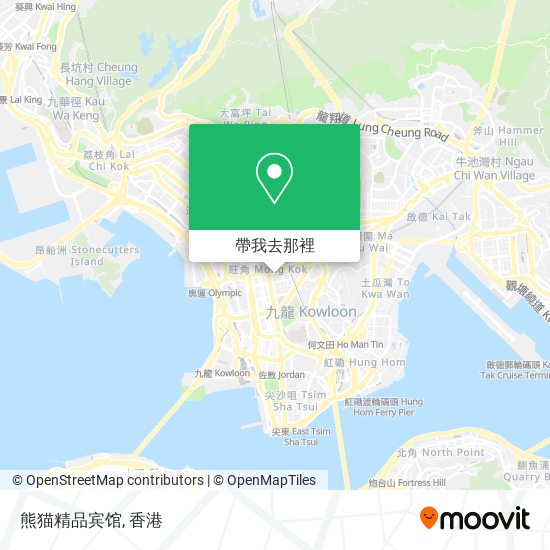熊猫精品宾馆地圖