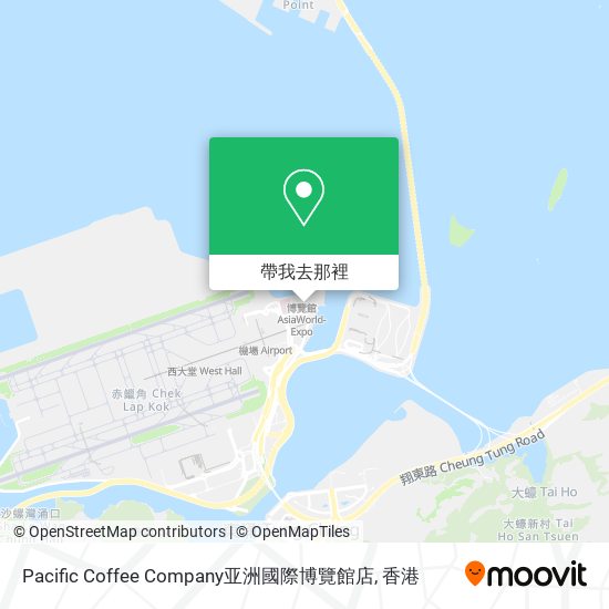 Pacific Coffee Company亚洲國際博覽館店地圖