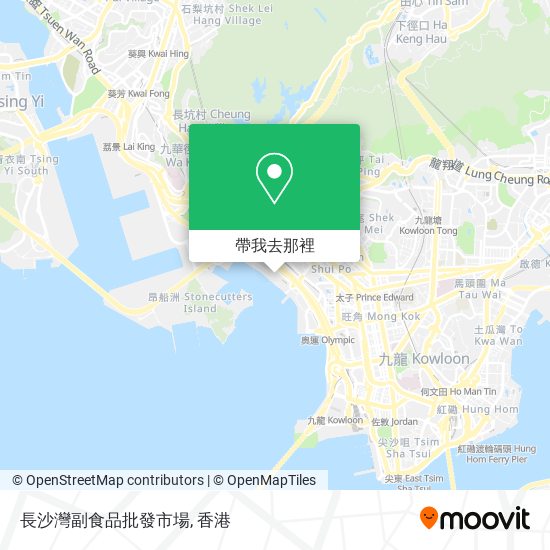 長沙灣副食品批發市場地圖