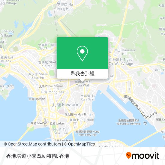 香港培道小學既幼稚園地圖