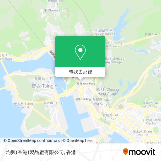 均興(香港)製品廠有限公司地圖