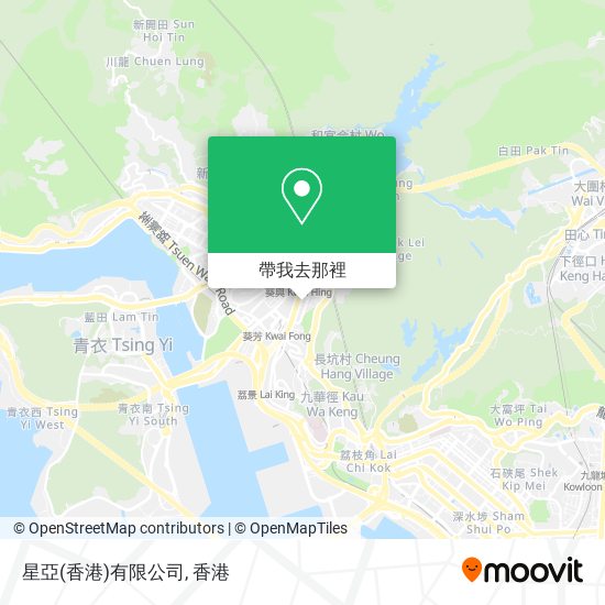 星亞(香港)有限公司地圖