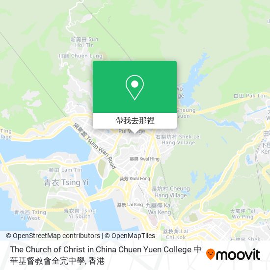 The Church of Christ in China Chuen Yuen College 中華基督教會全完中學地圖