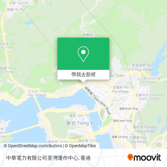 中華電力有限公司荃灣運作中心地圖