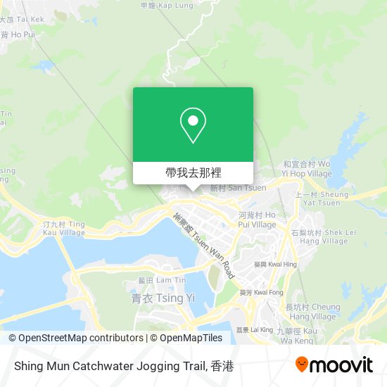 Shing Mun Catchwater Jogging Trail地圖
