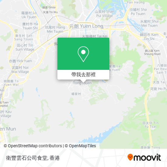 衛豐雲石公司食堂地圖