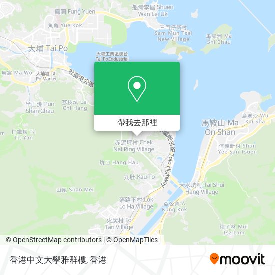 香港中文大學雅群樓地圖