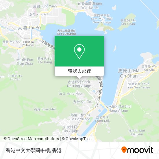 香港中文大學國楙樓地圖