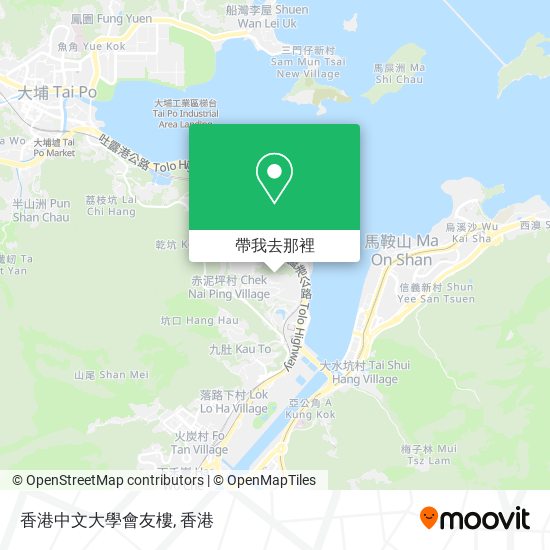 香港中文大學會友樓地圖