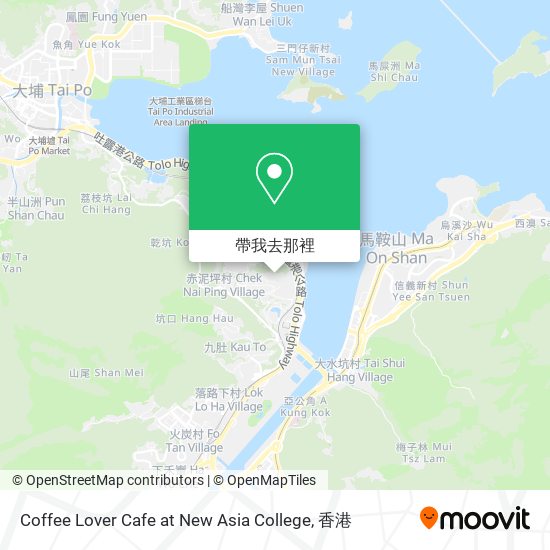 Coffee Lover Cafe at New Asia College地圖