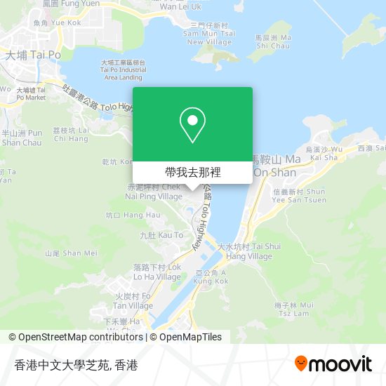 香港中文大學芝苑地圖