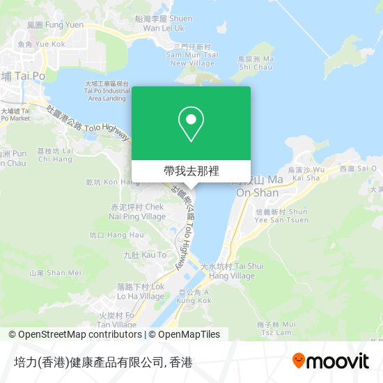 培力(香港)健康產品有限公司地圖