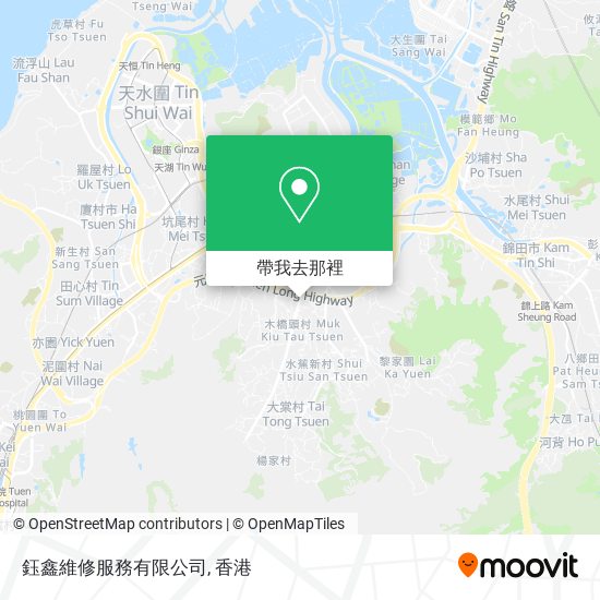 鈺鑫維修服務有限公司地圖