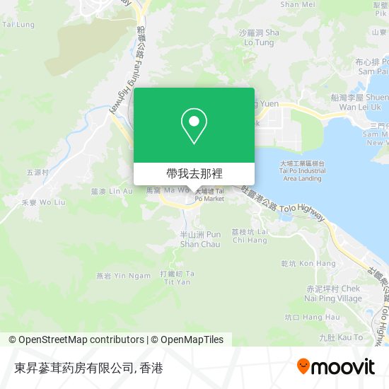 東昇蔘茸葯房有限公司地圖